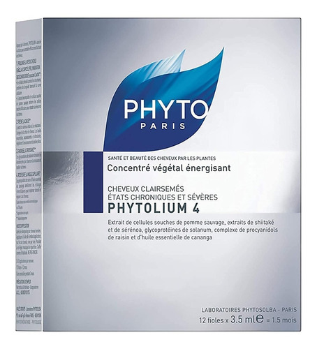 Phyto Phytolium 4 Tratamiento Adelgazamiento Del Cabello, 0,