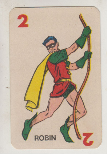 Tarjeta Robin Vintage Unica Uruguay Batman Coleccionables 