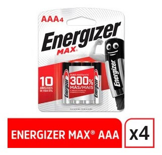 Imagen 1 de 5 de Energizer Max Pila Alcalina Aaa 4 Unidades