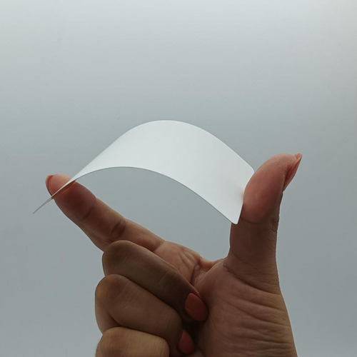 Imagen 2 de 7 de Tarjetas Poliester 100x70mm Impresas Simple Faz Pack 100u
