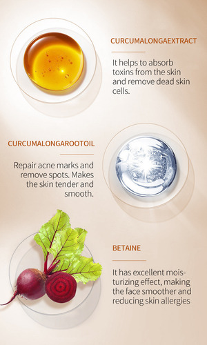 Crema Facial De Cúrcuma Para Rostro Y Piel Antienvejecimient