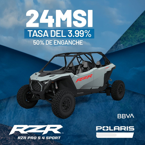 ¡la Adrenalina Tiene Nombre: Rzr Pro Xp 4 Sport! ¡181 Hp Tur