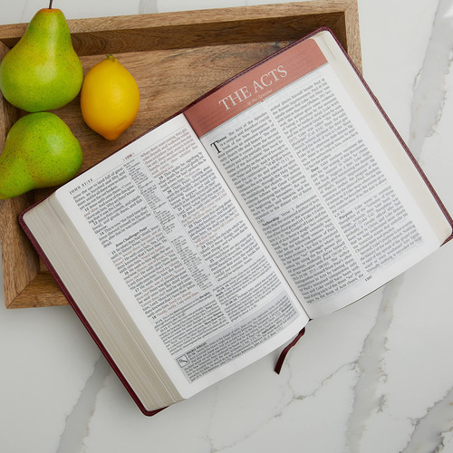 Study Bible Thomas Nelson Kjv En Cuero Regenerado Con Estamp