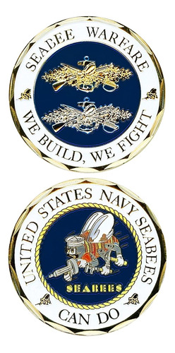 Estados Unidos Seabee Warfare Challenge Coin.