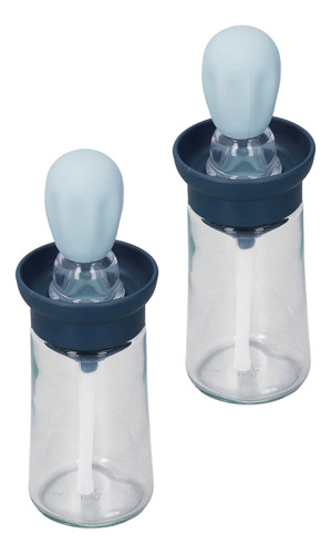Dispensador De Cepillo De Silicona Con Gotero Para Aceite, 2