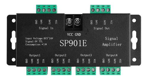 Supernight Amplificador Tira Pixel Led Spi Repetidor Dato