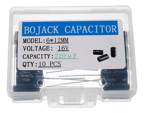 Bojack Condensadores Electroliticos De Aluminio De 0.236 X 0