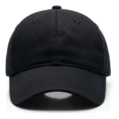 Boné De Sarja Preto Streetwear De Alta Qualidade | Fastbuy Preto Padrão