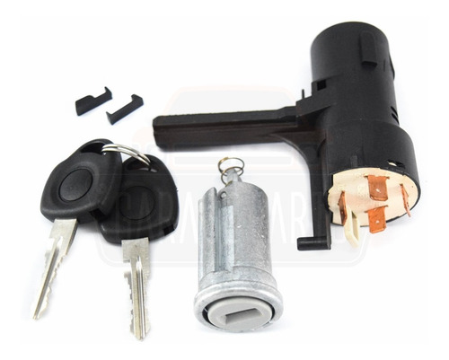Imagem 1 de 4 de Kit Cilindro Ignição Transponder + Comutador Celta Prisma
