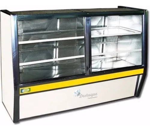 Balcão Para Refrigerado Bebidas Pop 1 Metro Estilo de vidro Vidro Reto 110V