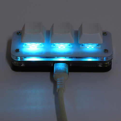 Mini Teclado Usb De 3 Teclas, Macro Programável Para Jogos M