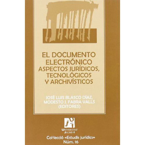 El Documento Electronico . Aspectos Juridico - #w