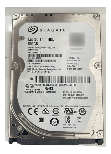 Disco Duro 500gb Seagate St500lm021 2.5 Para Laptop