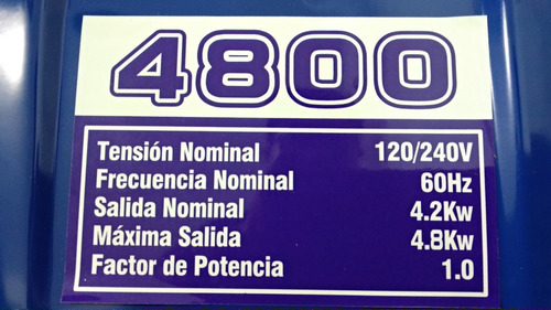 Generador Eléctrico Yamaha 4800 Watts / Planta De Luz