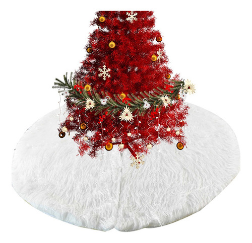1 Falda De Felpa Con Forma De Árbol De Navidad De 3 Cm, Colo