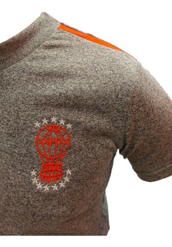 Imagen 8 de 9 de Remera C A Huracán De Algodón Gris Claro Jaspeado Globomanía