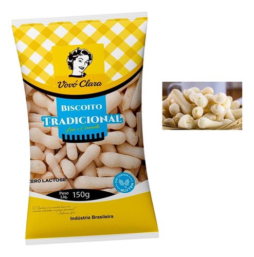 Biscoito Polvilho Assado Tradicional Crocante 150 Gramas