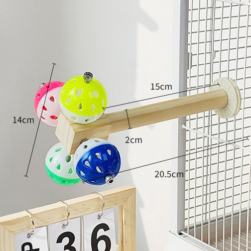 Bird Pergh Parrot Chews Stand De Juguete Sube Suministros De
