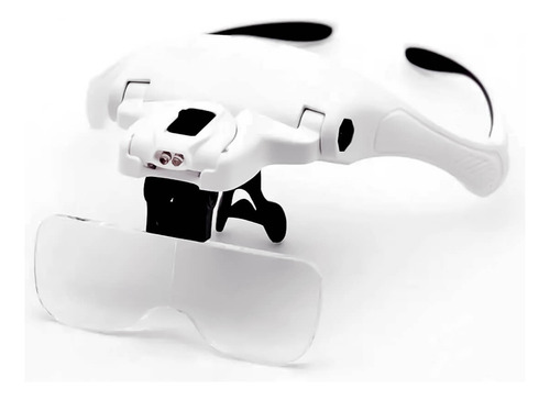 Óculos Lupa Com Led 5 Lentes Ajustáveis Ideal Para Joalheria