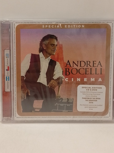 Andrea Bocelli Cinema Cd Y Dvd Nuevo 