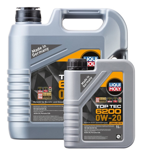 Aceite De Motor Top Tec 6200 0w20 Liqui Moly 5lts