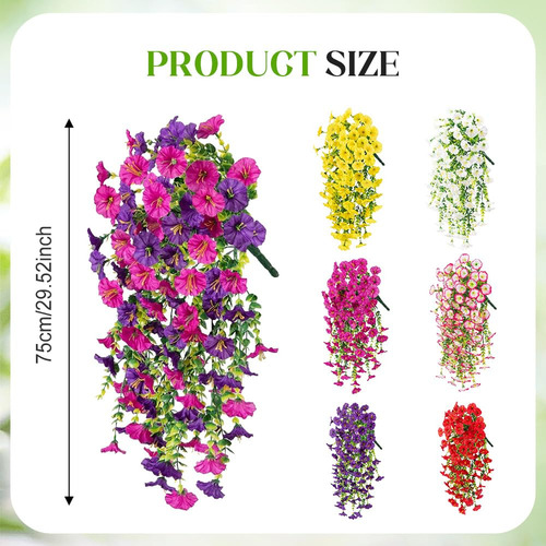 Petunia Artificial,petunia Artificial Plantas Colgantes 75cm