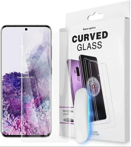 Vidrio Templado Curvo Para Samsung Galaxy S20 Plus Uv