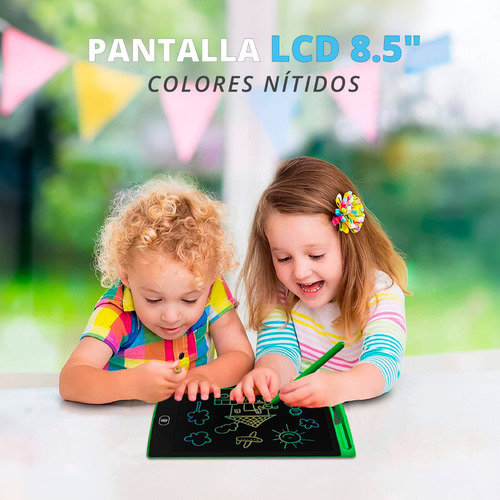 Tablero Mágico Dibujo Escritura Digital Pizarra Mágica Lcd Color Verde