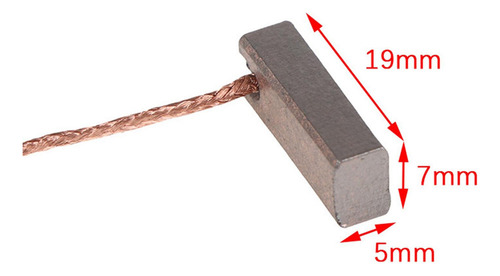 . 2 Regulador De Cepillo De Carbón Para Motor 2 Piezas