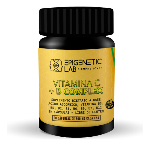 Vitamina C + Complex B X 60 Capsulas Sin Tacc Epigeneticlab