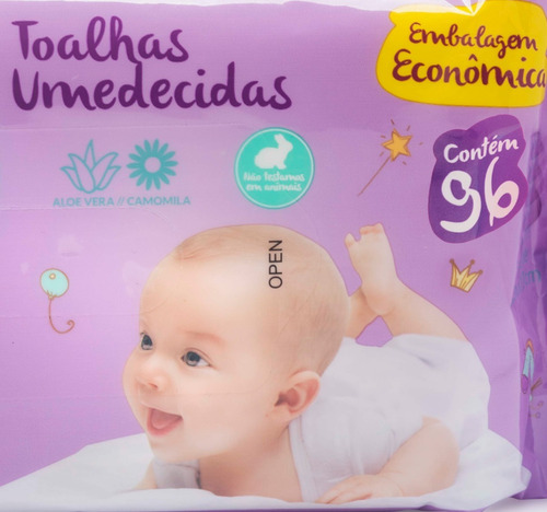Imagem 2 de 3 de Toalhas / Lenços Umedecidos Dubebe - Perfumado 96 Unidades