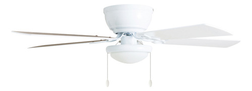 Ventilador de Techo Low Profile 52401 52 pulg Blanco Cinco Aspas Coolfan