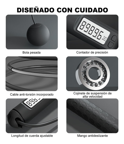 Cuerda Para Saltar Con Peso,ejercicio En Casa,cuerda
