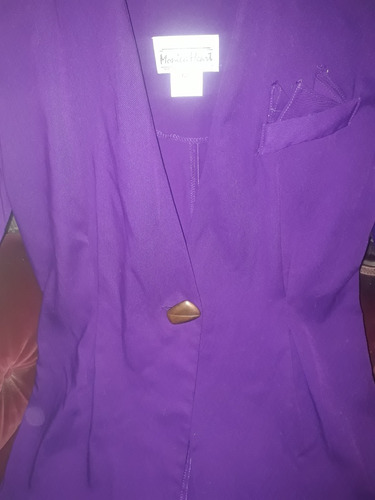 Camisa Chaqueta Violeta De Dama Talle L