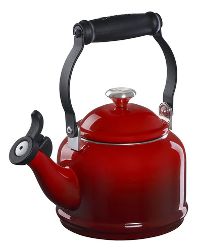 Tetera Le Creuset Esmalte On Steel Demi 1.25 L Cerise