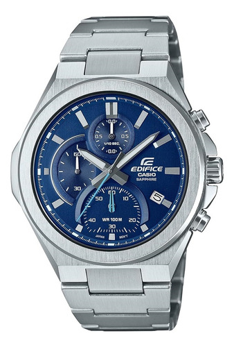 Casio Edifice Cristal De Zafiro Efb-700d-2avcr Silver Blue