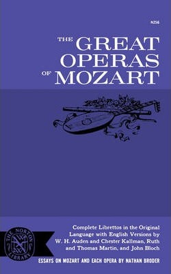 Libro The Great Operas Of Mozart - Nathan Broder