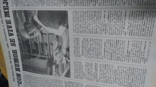 Revista Clarin N° 14812 Abel Santa Cruz Escritor Autor 1987