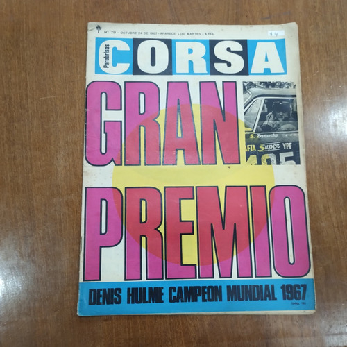 Revista Corsa Parabrisas, Ed. Abril, N°79 Octubre 1967