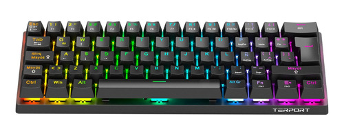 Teclado Gamer Mecanico 60% Inalambrico Español Bluetooth Rgb