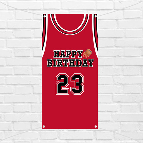 Happy Birthday Banner 23 Party Decorations Red Back Favors