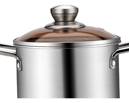 Olla Freidora Pequeña De Acero Inoxidable, Olla Con Tapa