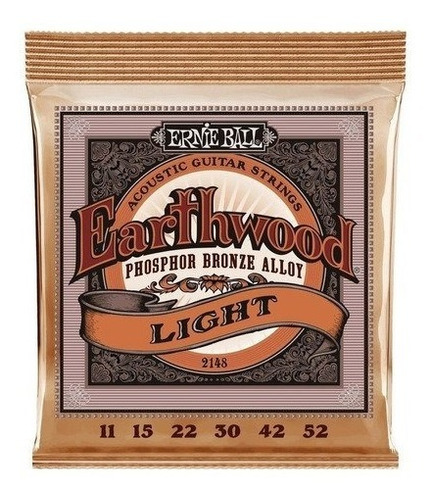 Encordado Guitarra Acústica Ernie Ball Earthwood 11-52 Cuota