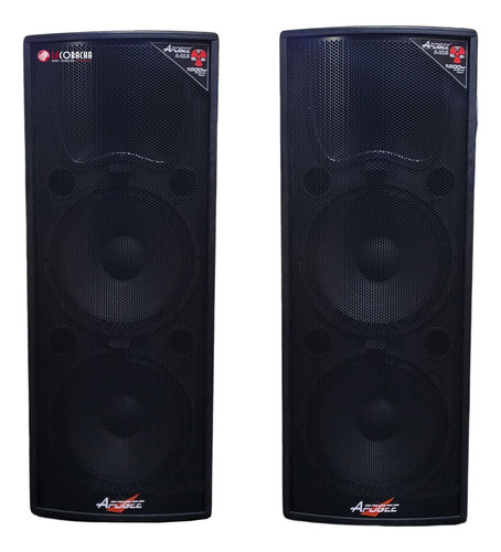 Kit X2 Bafles Pasivos Apogee A215 2 Woofer 15 Caja 600w