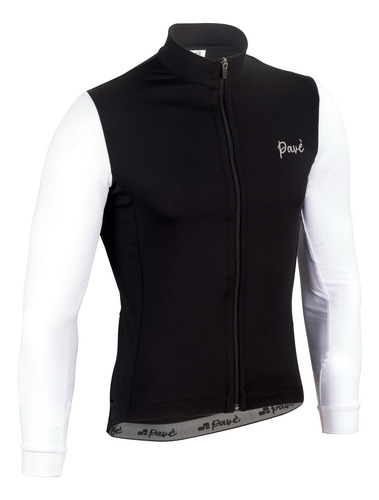 Conjun Ciclismo Campera Pave C/ Bolsillo Invierno Calida Imp Negro M