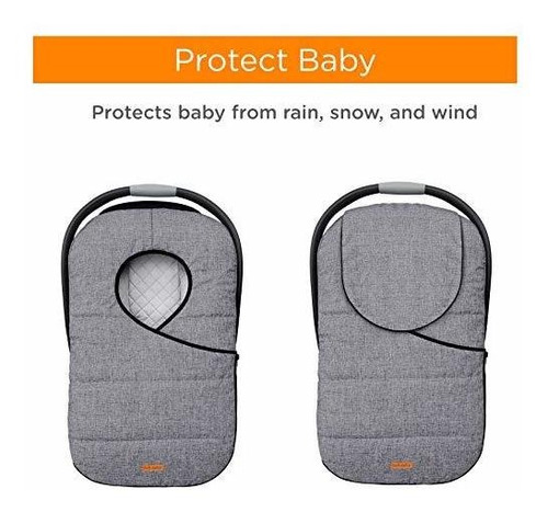 Imagen 3 de 7 de Liuliuby Funda De Asiento De Coche De Invierno, Bolsa De Ba