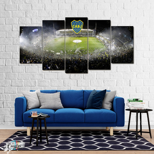 Cuadro Boca Juniors Bombonera Decorativo Moderno Futbol 002