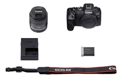 Câmera Canon Eos R8 Com Lente Rf 24-50mm + Nf-e * Cor Preto Preto