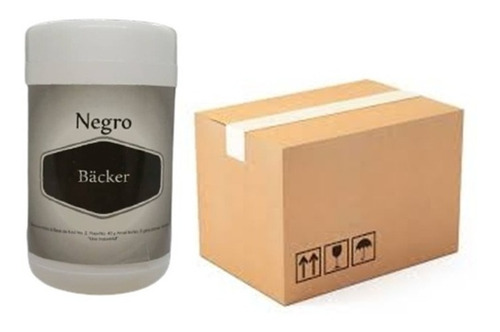 Colorante Vegetal Negro En Polvo Backer X Caja