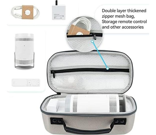 Estuche Rígido De Viaje Para El Proyector Samsung Freestyle,